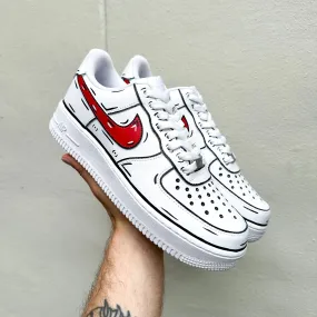 Neo Pop Nike Air Force 1 ??Cartoon Vibes" (Any Color)