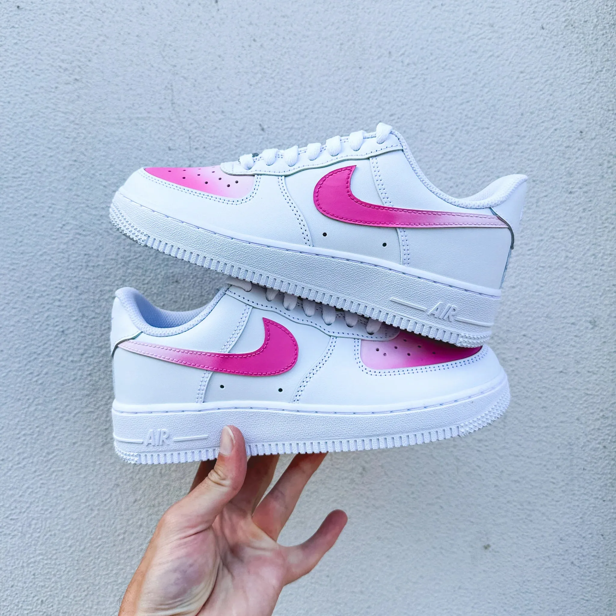 Nike Air Force 1 ??Faded" Barbie Toe box Hero Mode
