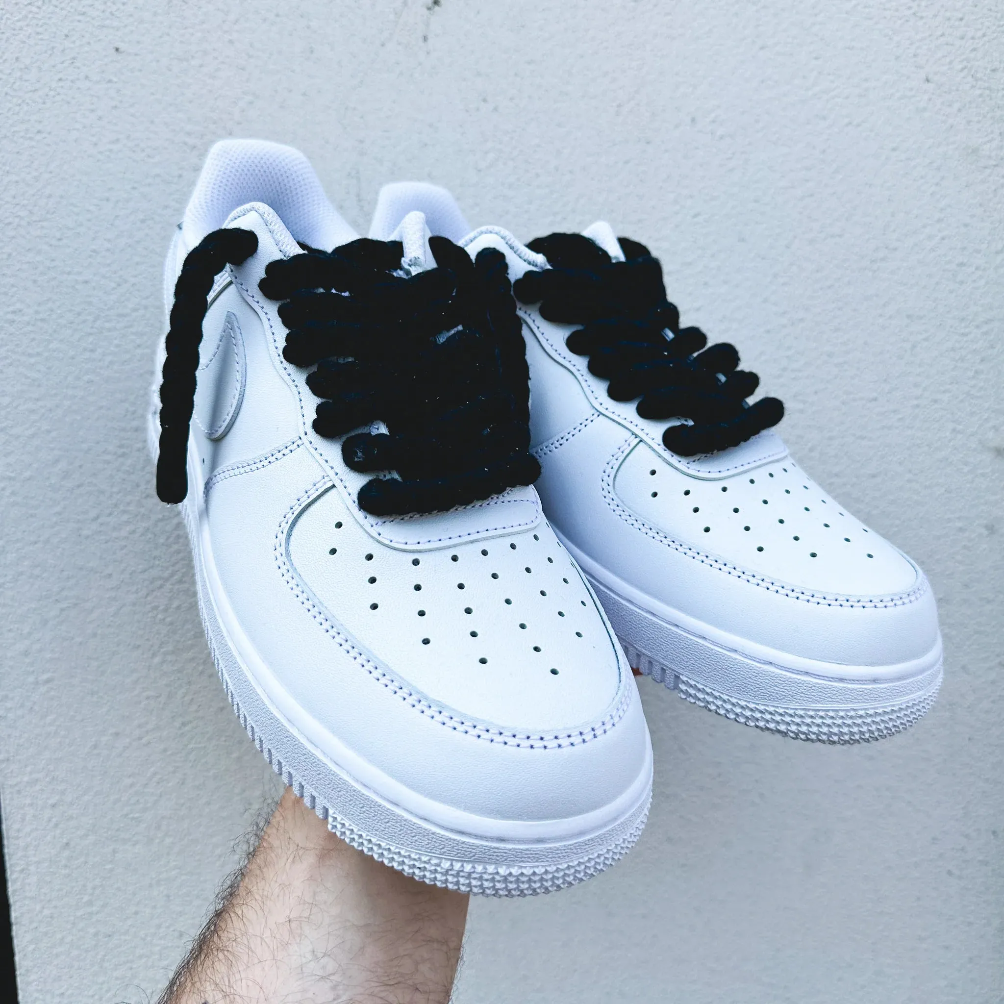Nike Air Force 1 ??Rope Laces Black?? Stone Grip Calm Mood