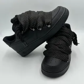 Nike Air Force 1 Rope Laces Lanvin Style??Black - EV8 SoCal