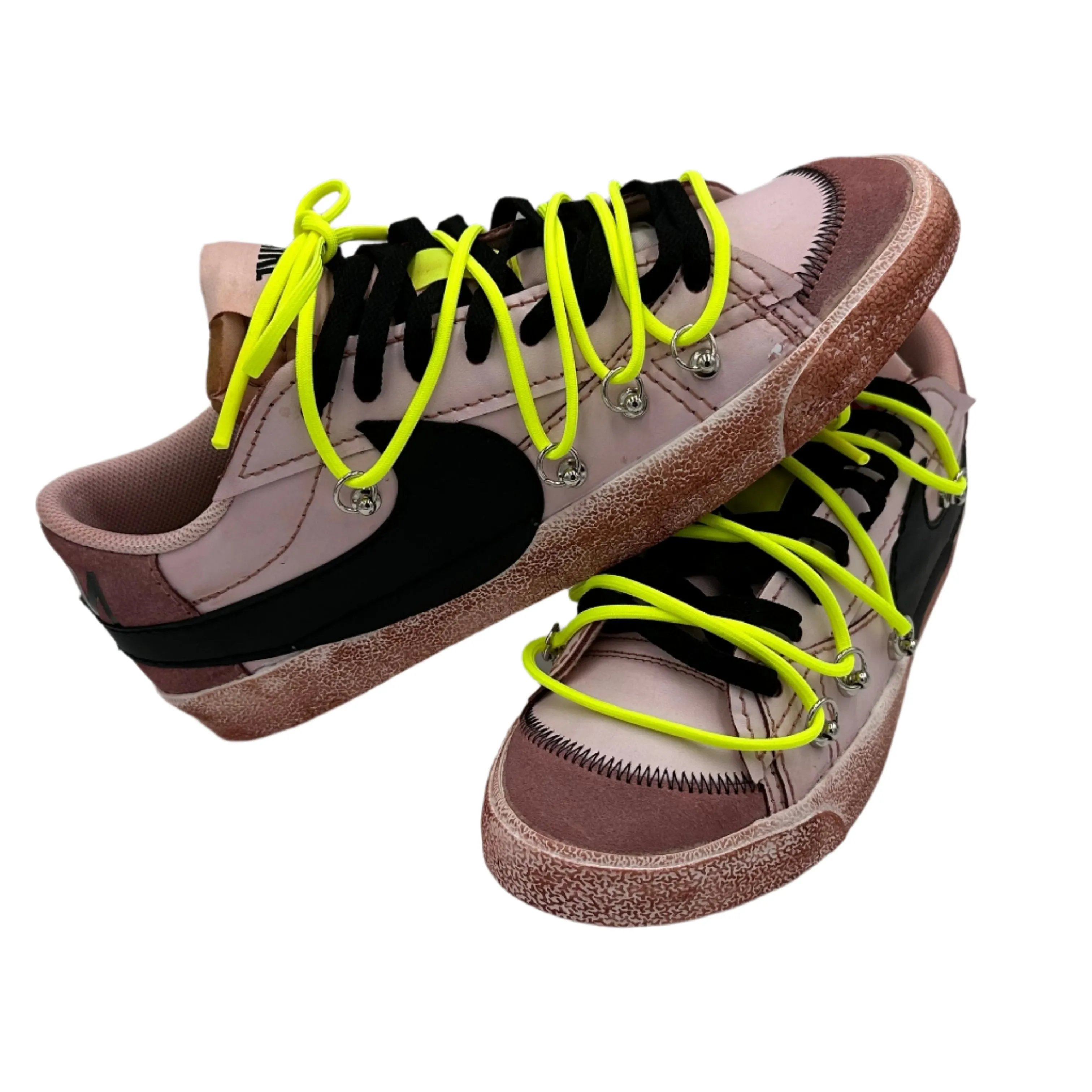 Nike Blazer Low '77 Jumbo Black ??Over Laces Fluo?? Wide fit