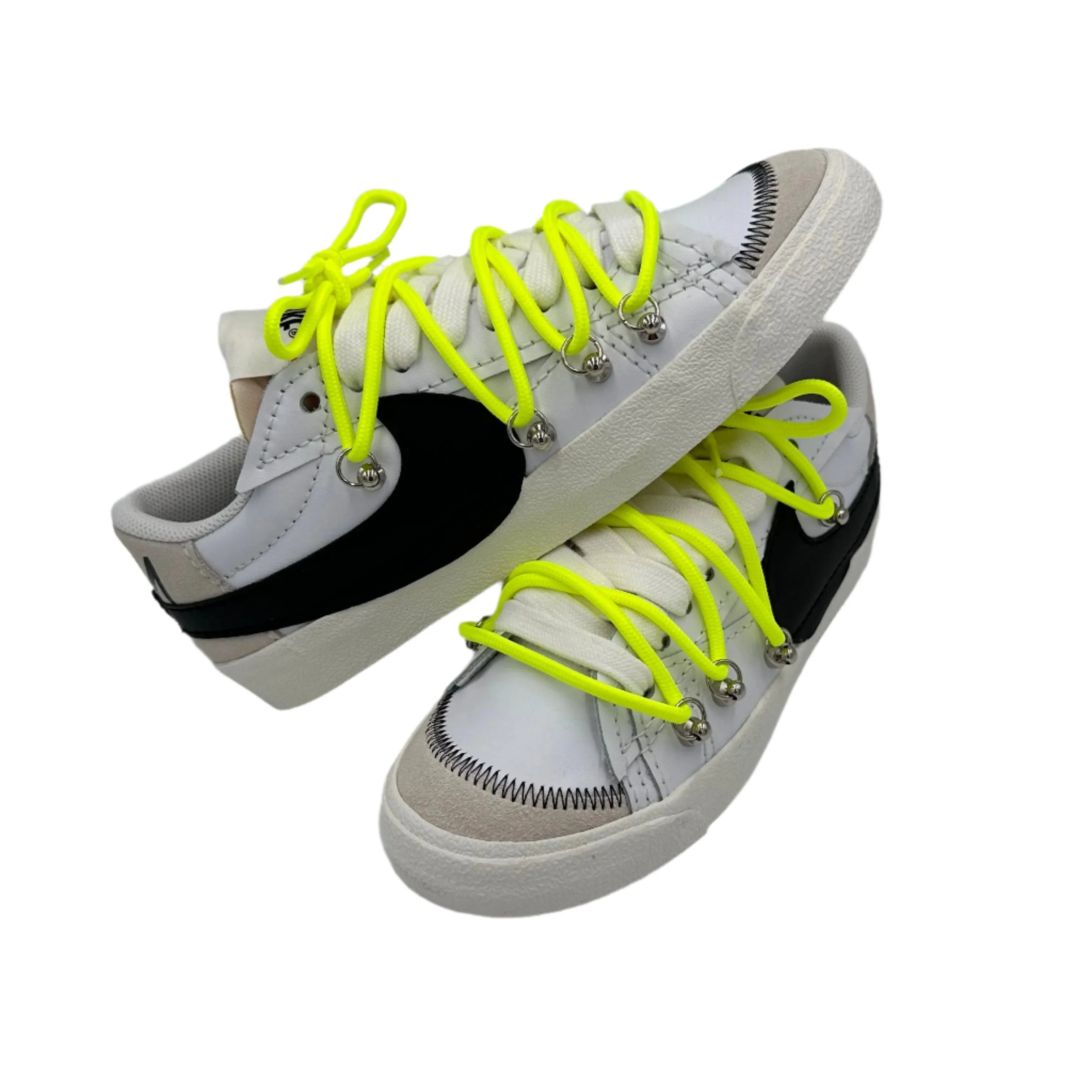 Nike Blazer Low '77 Jumbo White ??Over Laces Fluo" Fast Run Meadow Glow