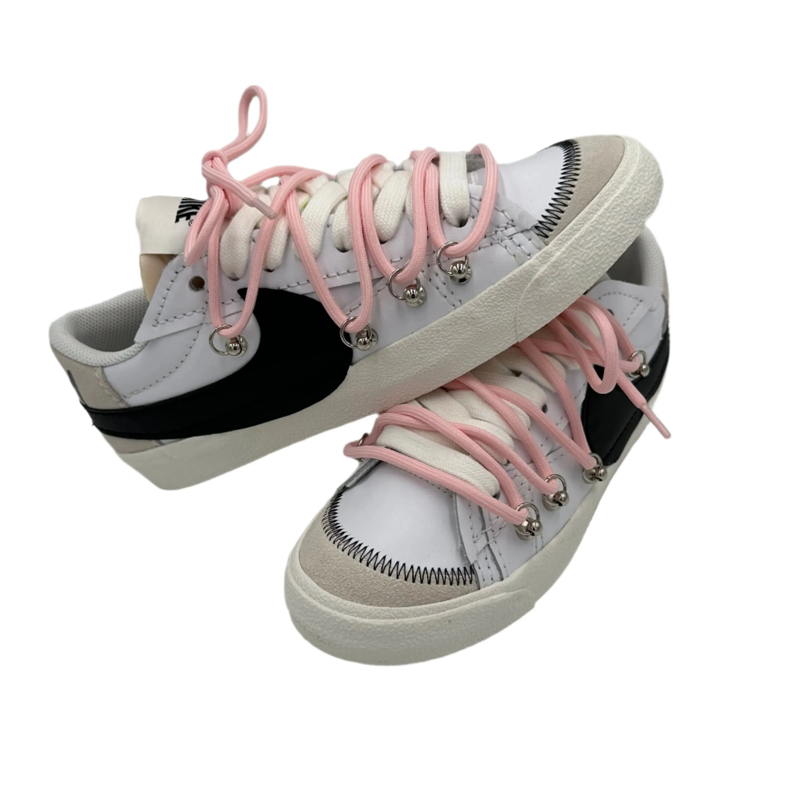 Long Walk Nike Blazer Low '77 Jumbo White ??Over Laces Pink"