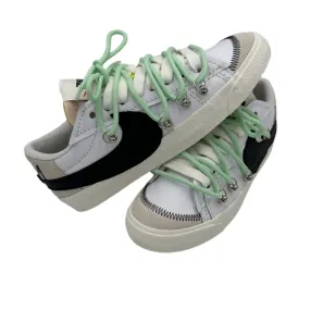 Nike Blazer Low '77 Jumbo White ??Over Laces Water Green?? Comfort Ankle Cotton Touch