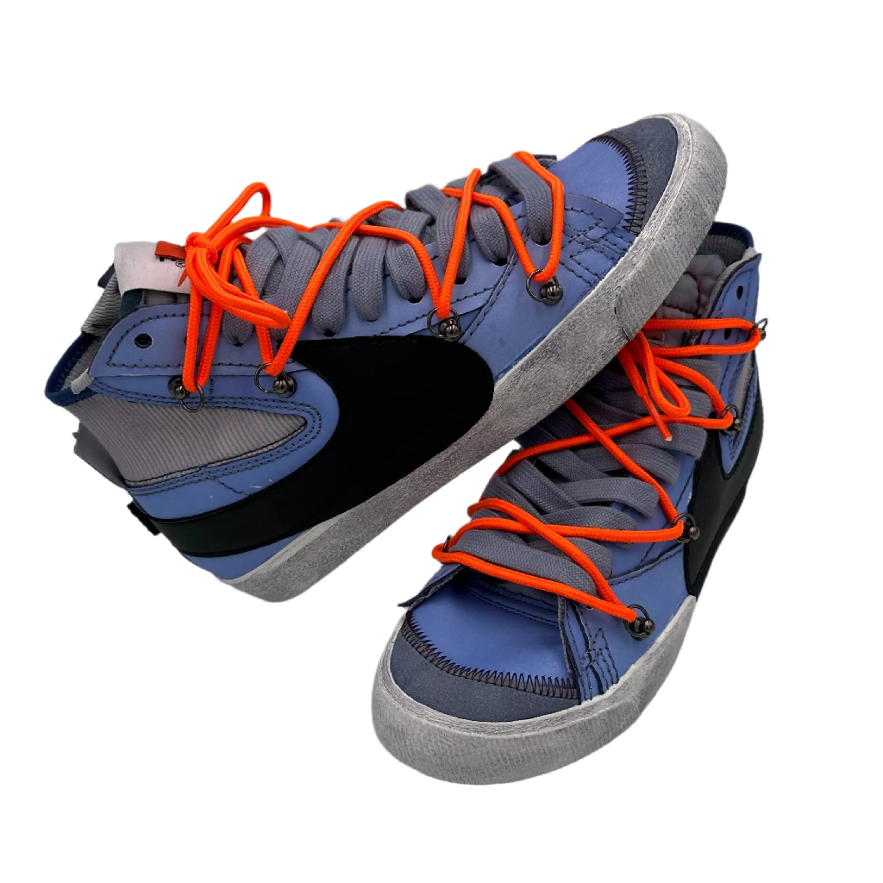 Free Soul Comfort Slope Nike Blazer Mid '77 Jumbo Navy Blu Over Laces Orange"