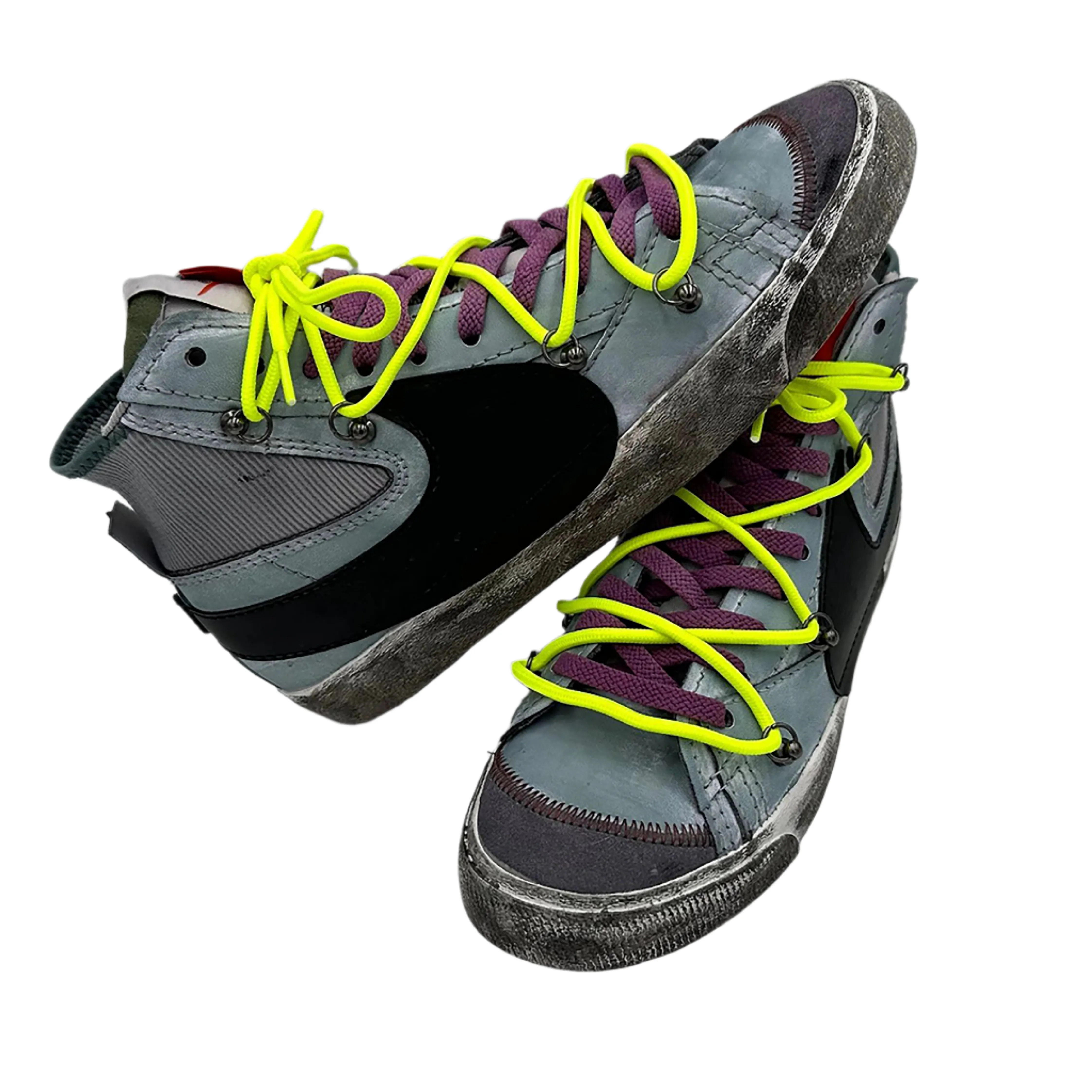 Nike Blazer Mid '77 Jumbo Purple ??Over Laces Fluo?? Power Base High Quality