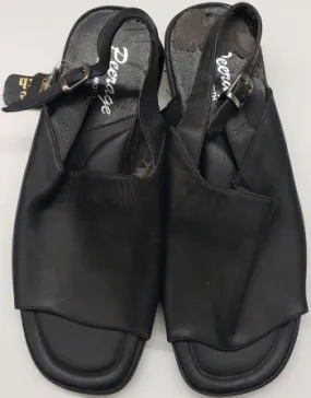 Soft Cushioning Shoes 2" Falyn -- Women's Flat Sandal -- Black