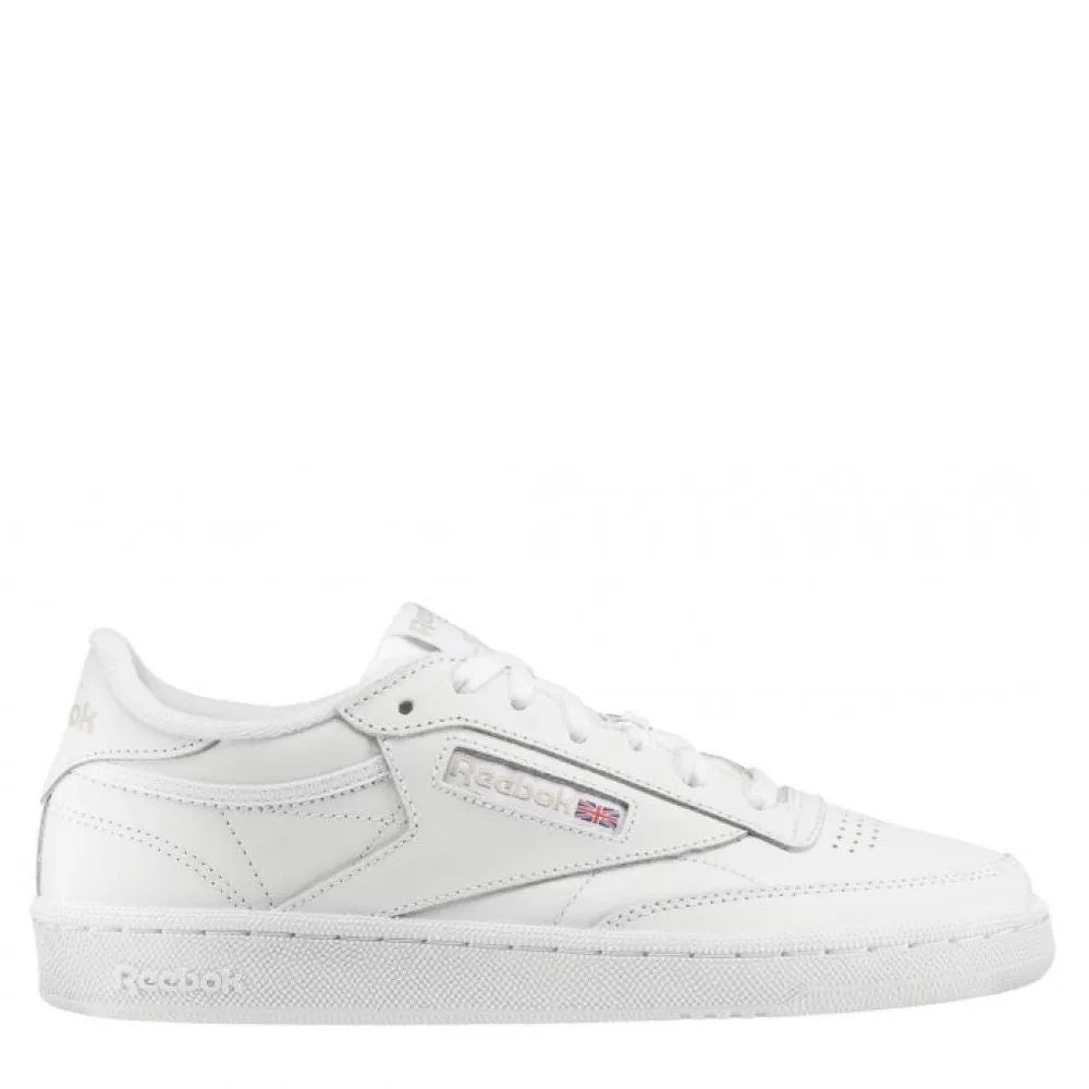 Zip Up Reebok Women's Club C 85 in White/Sheer Grey