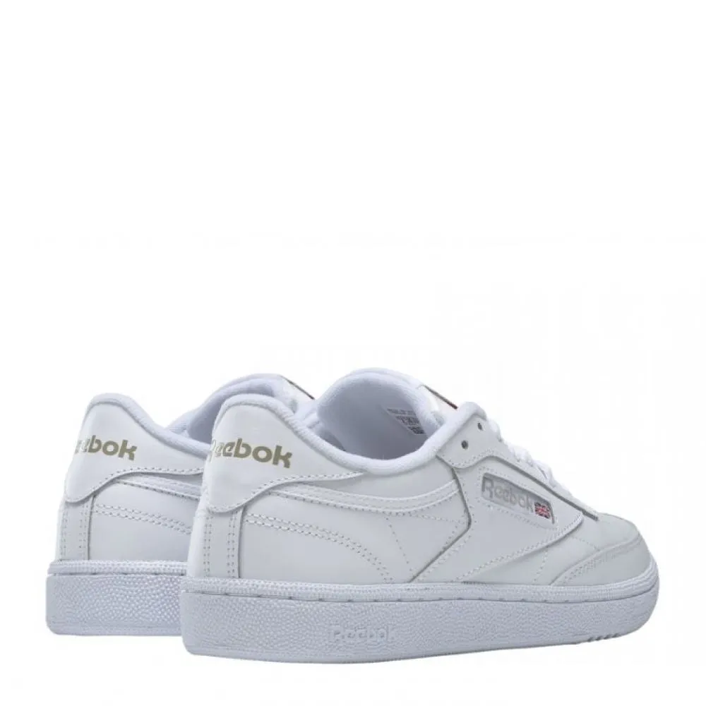 Reebok Women's Club C 85 in White/Sheer Grey Quiet Step heel cup