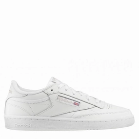 Zip Up Reebok Women's Club C 85 in White/Sheer Grey