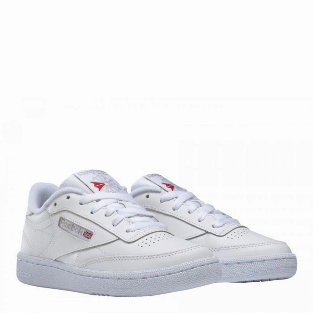 forest walk Reebok Women's Club C 85 in White/Sheer Grey