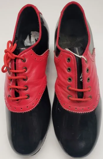 1.5" Ramsey II ?C Men's Latin Ballroom Oxford -- Red Leather/Black Patent Resort Mood Light Step