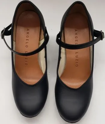 2" Amayah -- Women's Closed Toe Ballroom Shoe -- Black Spring Bloom Dust Free