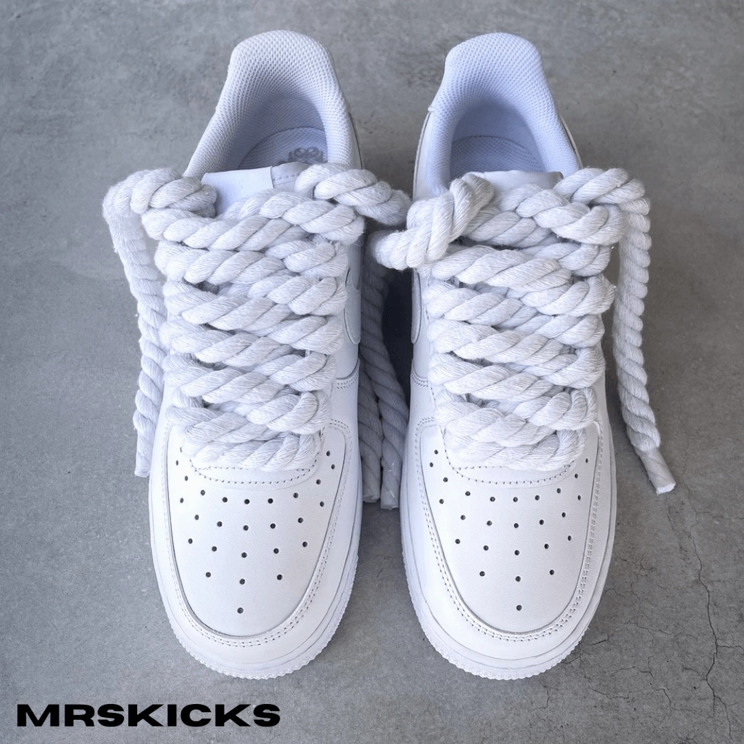 night walk Outdoor Fun Custom White Rope Airforce 1