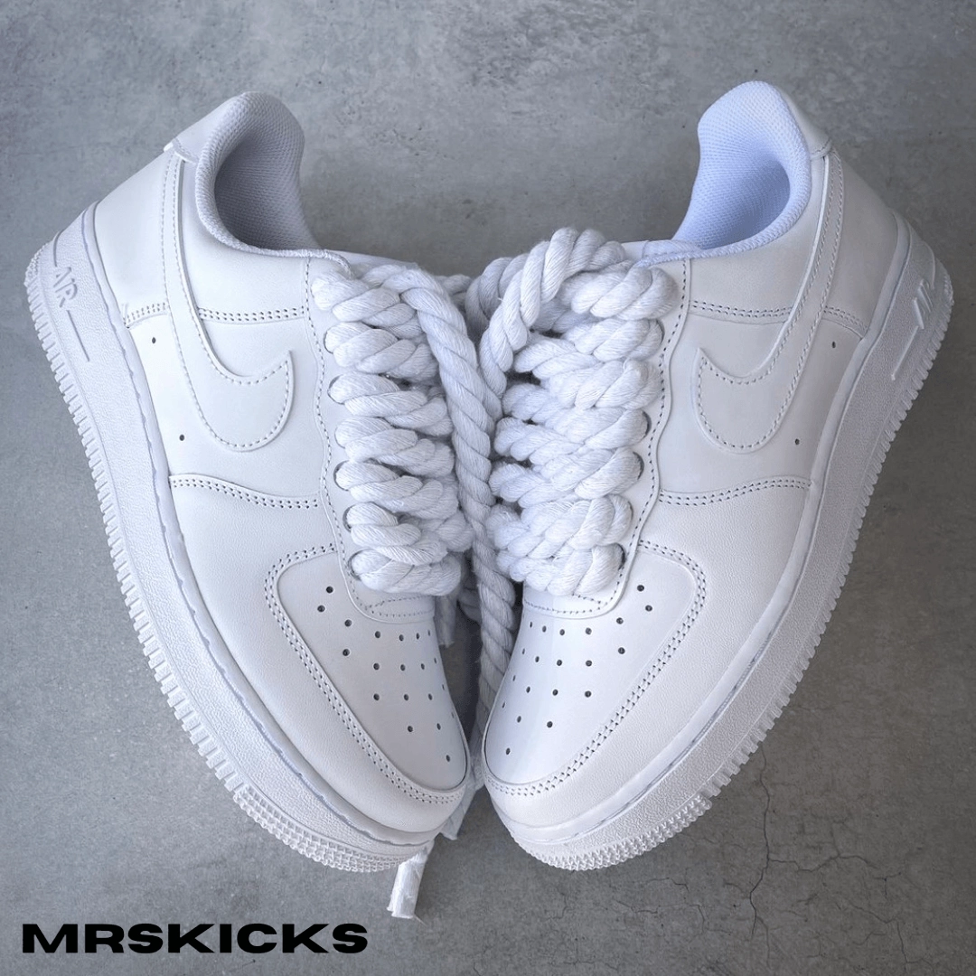 Workout Comfort collar Custom White Rope Airforce 1
