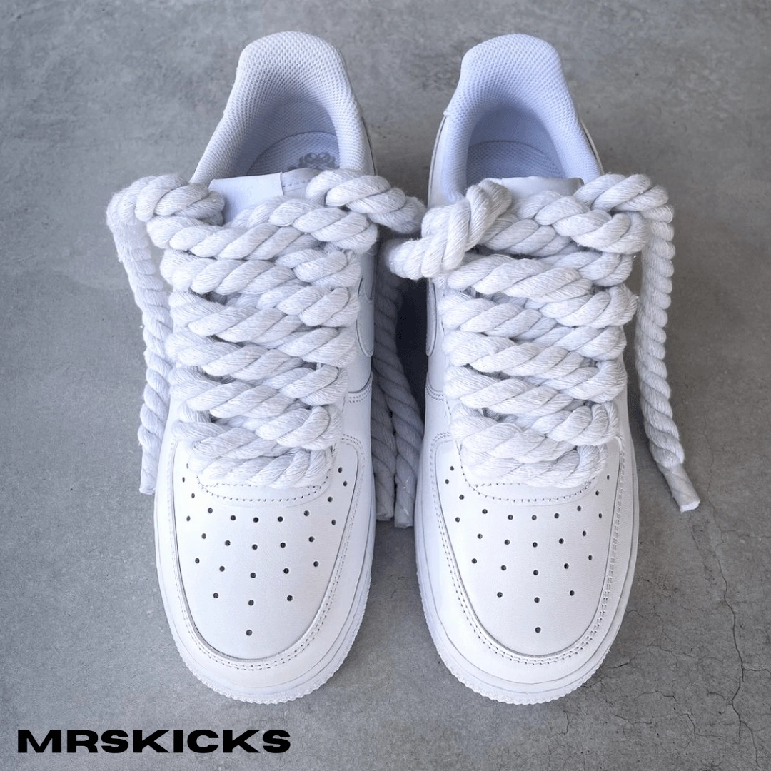 Custom White Rope Airforce 1 Park Step Urban Sleek