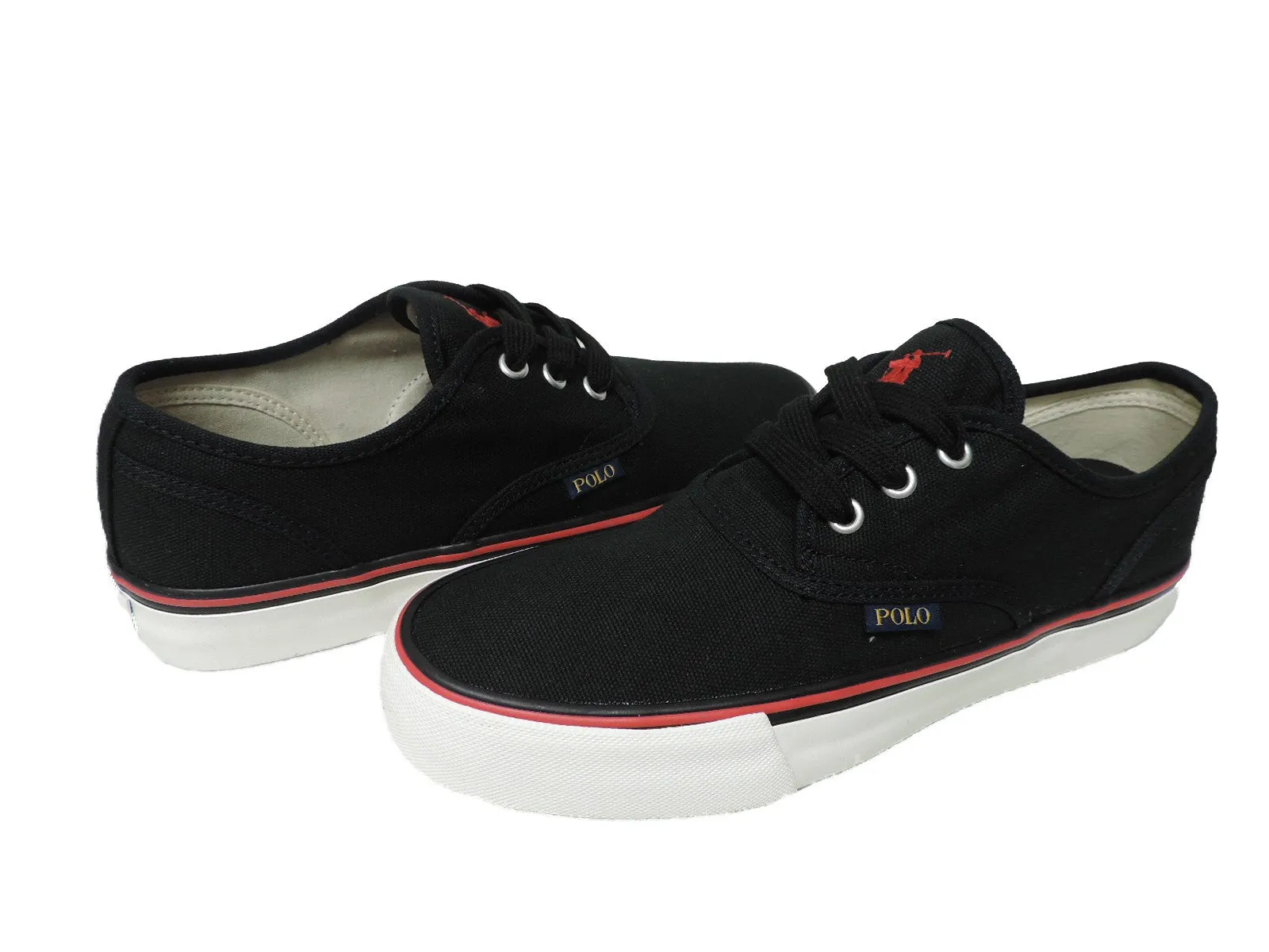 Comfort Tongue Polo Ralph Lauren- Black Canvas Morray