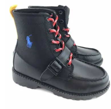 polo ralph lauren black kids ranger hi II Agile Path Easy Wear