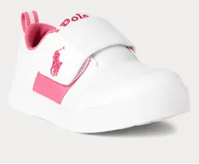 School Style polo ralph lauren toddler kingstyn white baja pink