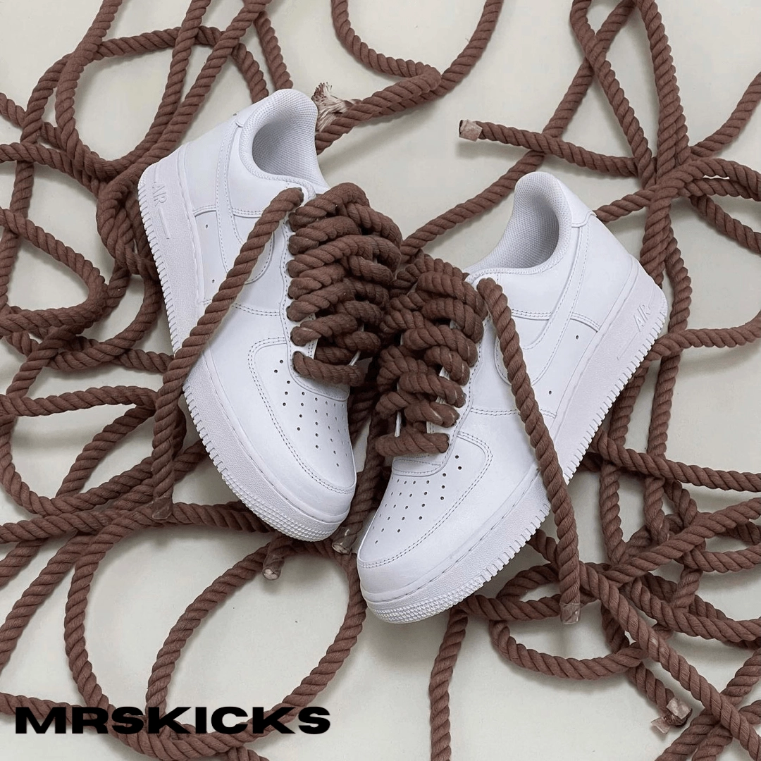 Custom Mocha Rope Airforce 1 Street Edge