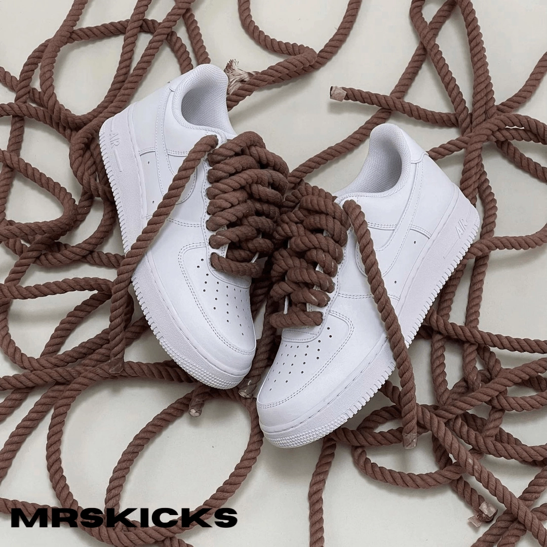 Custom Mocha Rope Airforce 1 Street Edge