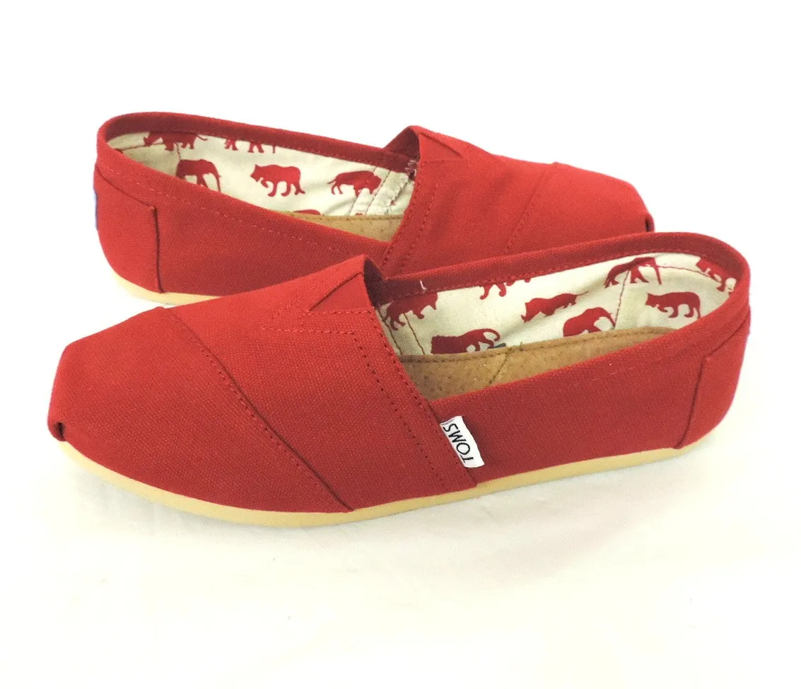 Sun Guard Business Mode Toms women's- Red Canvas Classics