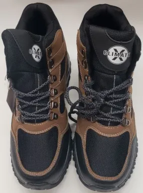 slim fit Austen -- Men's Suedine Hiker -- Brown/Black