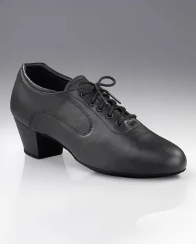 Dust Free Charlie --  Men's 1.5"  Latin Ballroom Oxford -- Black