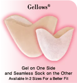 " Gellows " Gel Toe Pads -- White Soft Lining
