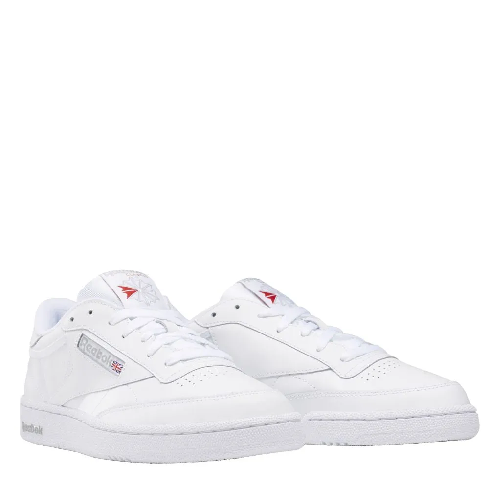 Easy Flow Reebok Women's Club C 85 in White/Sheer Grey