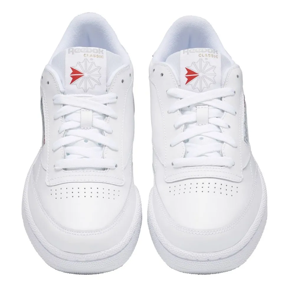 Reebok Women's Club C 85 in White/Sheer Grey Hero Edge