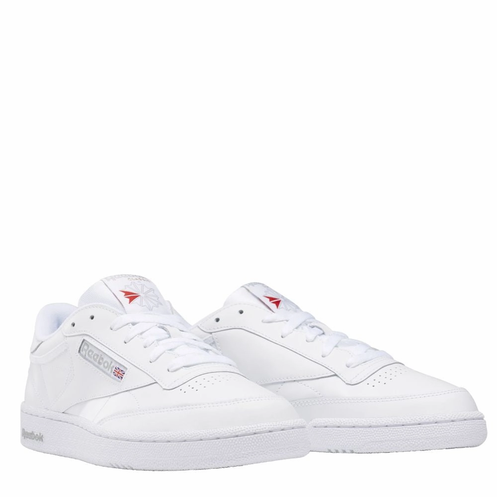 Easy Flow Reebok Women's Club C 85 in White/Sheer Grey