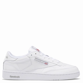 Kids Play Party Mood Reebok Women's Club C 85 in White/Sheer Grey