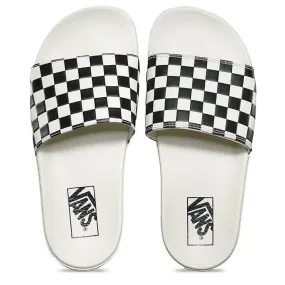 Vans Women's Slide-On in Checkerboard White/Black Stone Gray Dream Walk