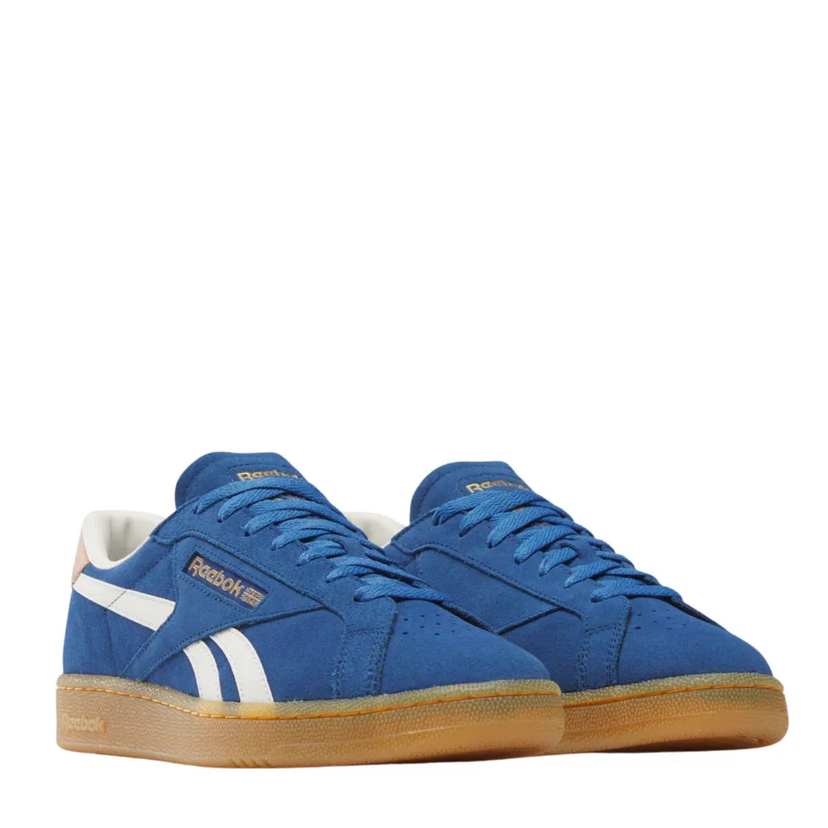 Velvet Soft Reebok Men's Club C Grounds UK in Twilight Blue/Clay/Chalk