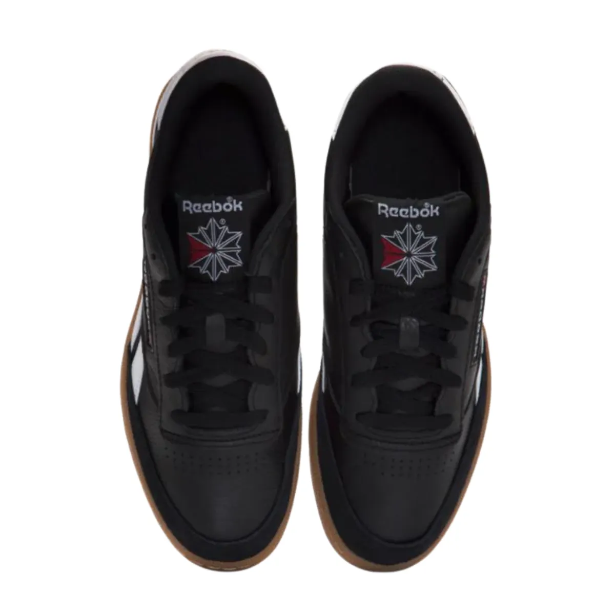 Reebok Men's Club C Revenge Vintage in Black/White/Gum Comfort Walk