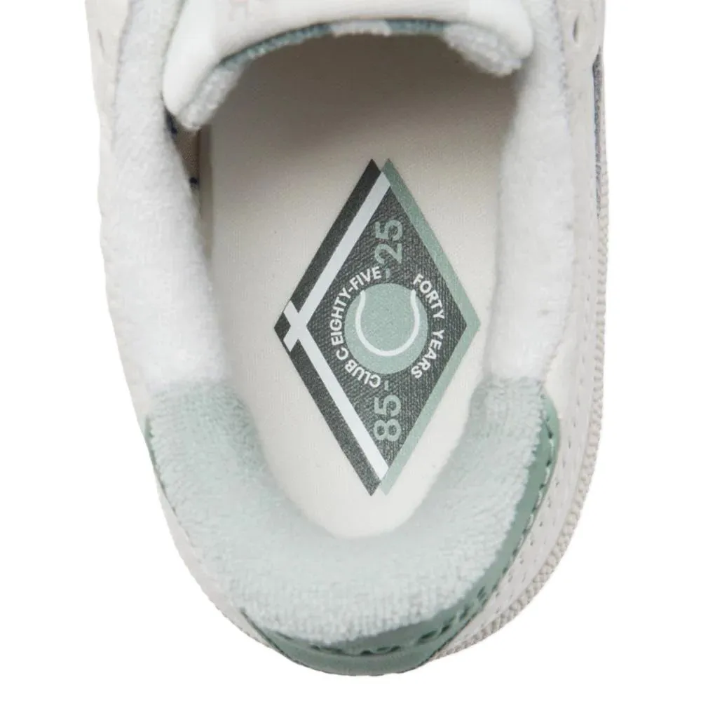 Reebok Women's Club C 85 Vintage - 40th Anniversary in Chalk/Hybrid Green/Breakaway Grey Foot Ease
