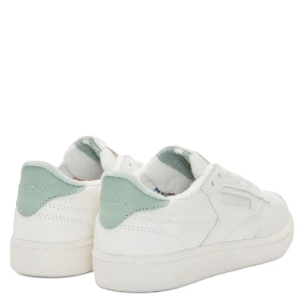 Performance Reebok Women's Club C 85 Vintage - 40th Anniversary in Chalk/Hybrid Green/Breakaway Grey