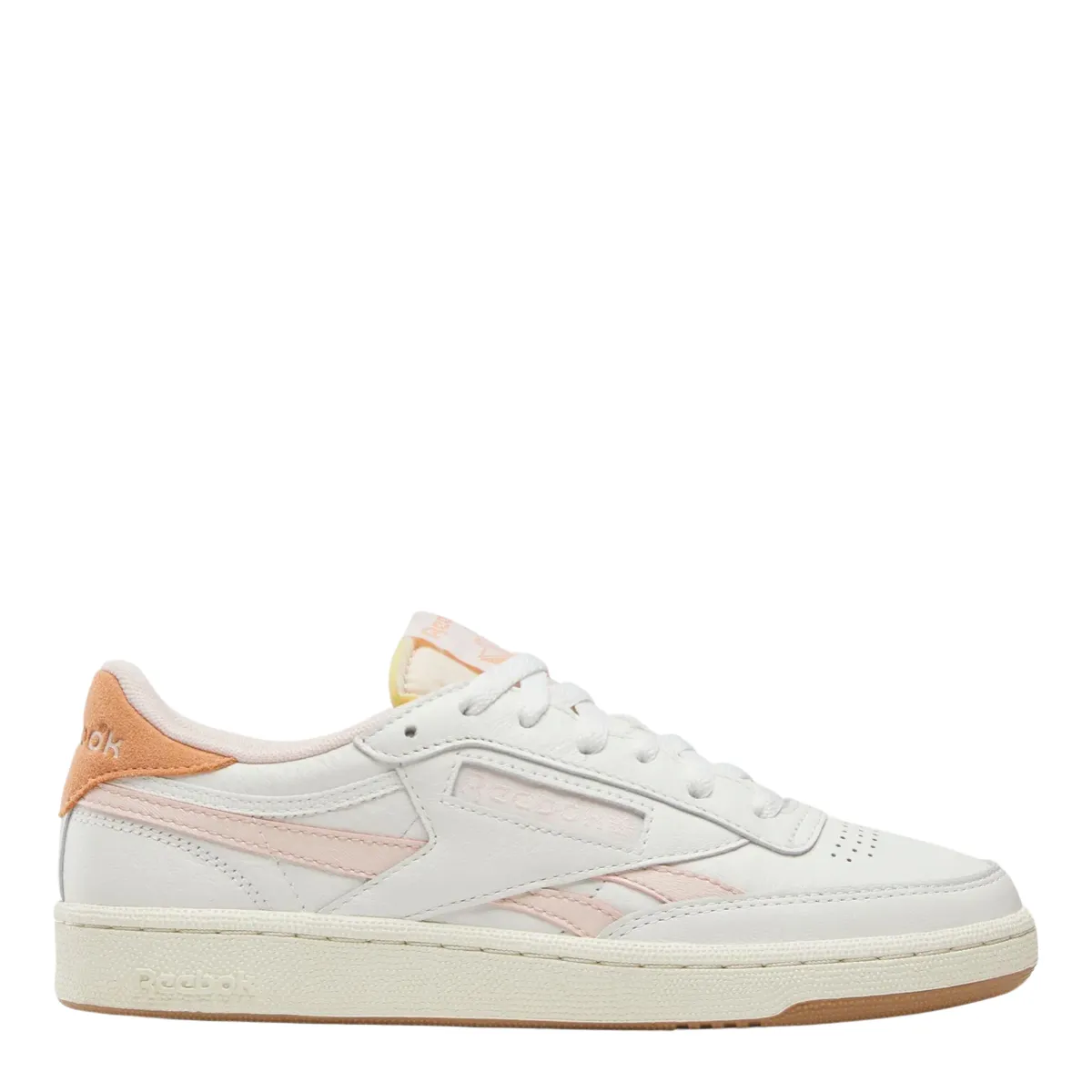 Camera Look Reebok Women's Club C Revenge Vintage in Chalk/Bleached Peach/Sunkissed