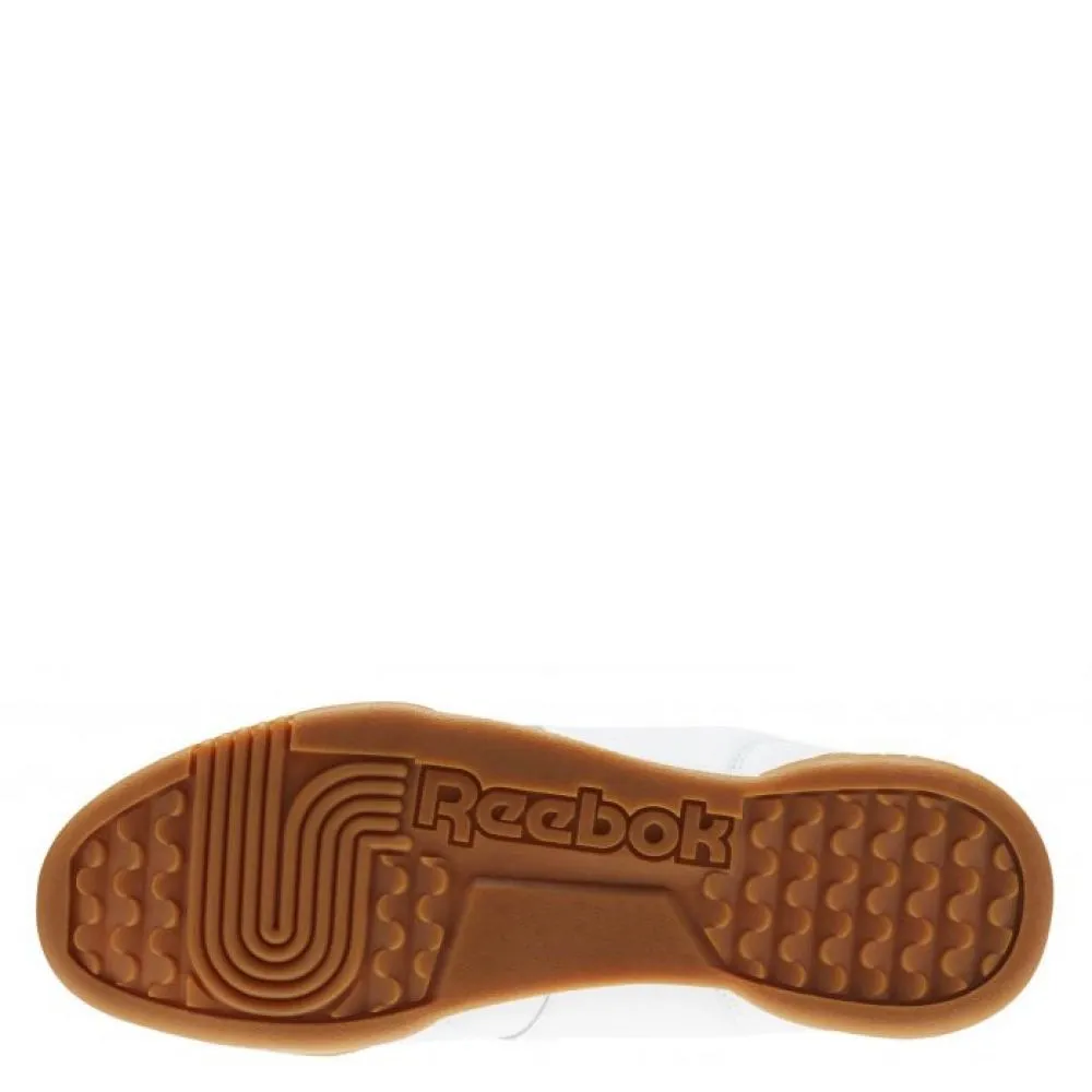 On Trend Look Ready Reebok Women's Workout Plus in White/Carbon/Classic Red