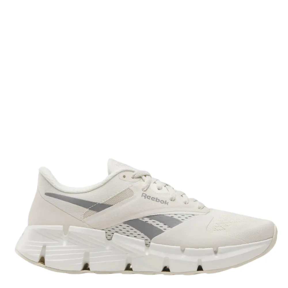 Reebok Women's Zig Dynamica 5 in Alabaster/Chalk/Grey 3 Every Step