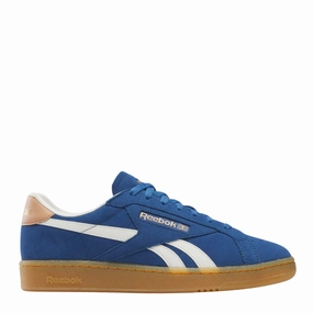 Field Fast Reebok Men's Club C Grounds UK in Twilight Blue/Clay/Chalk