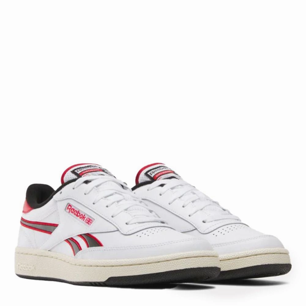 Retro Mood Reebok Men's Club C Revenge in White/Vecto Red/Black
