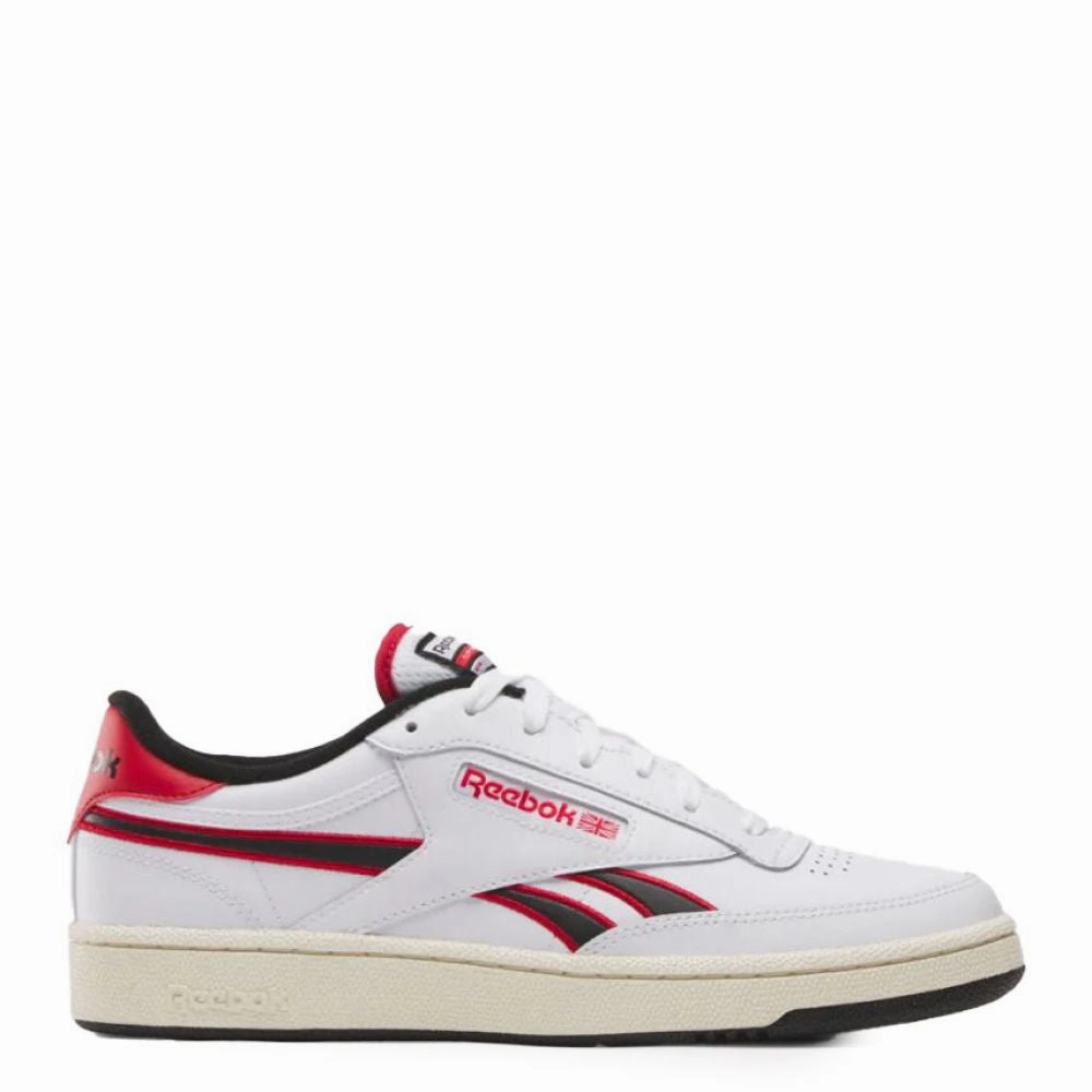Hiking Family Time Reebok Men's Club C Revenge in White/Vecto Red/Black