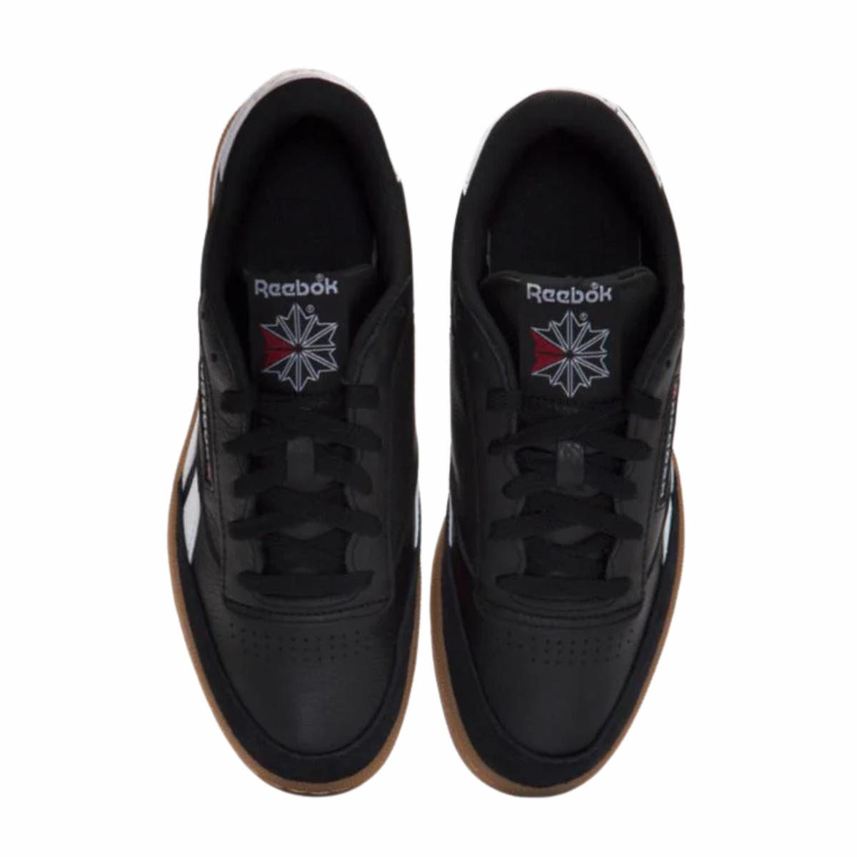 Reebok Men's Club C Revenge Vintage in Black/White/Gum Comfort Walk