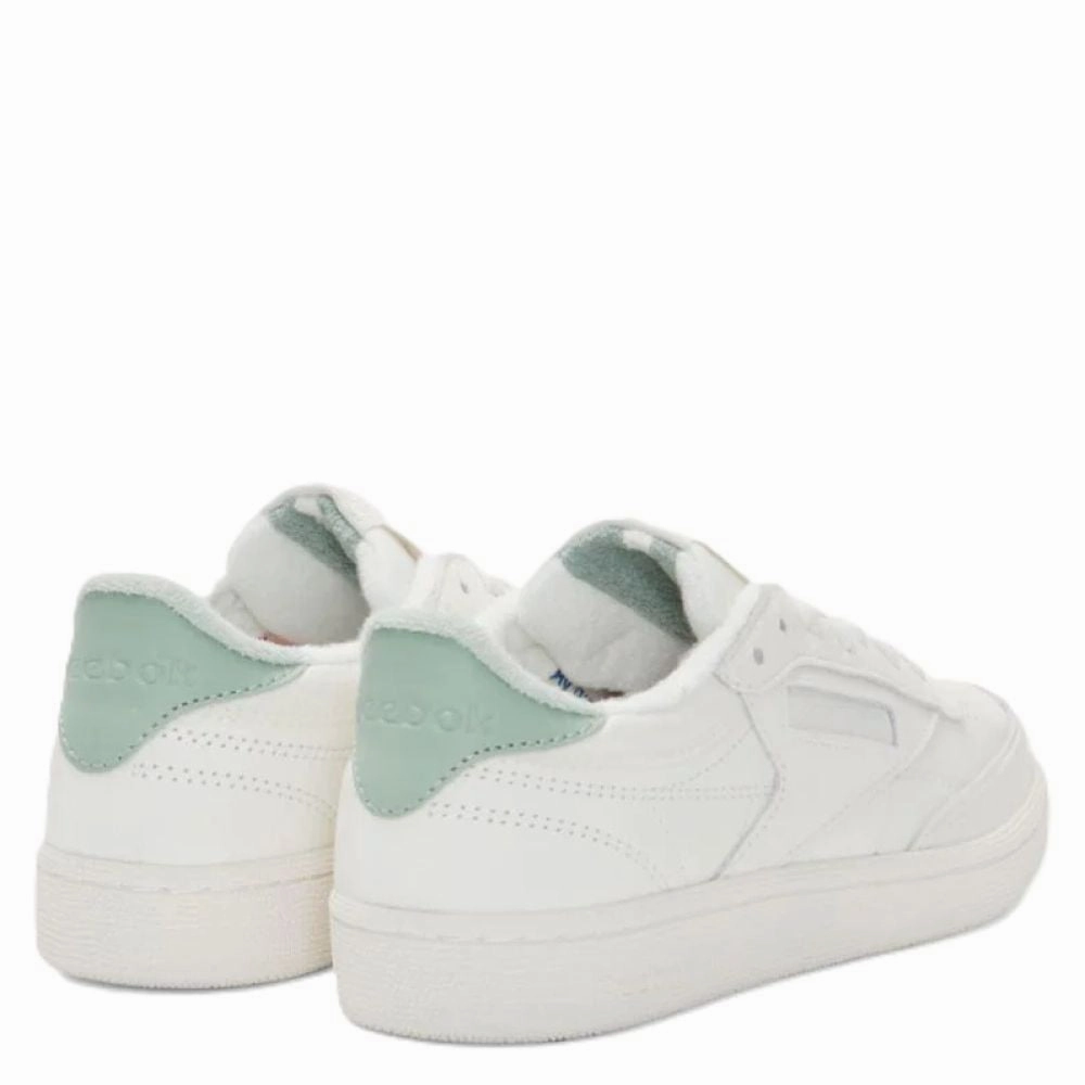 Performance Reebok Women's Club C 85 Vintage - 40th Anniversary in Chalk/Hybrid Green/Breakaway Grey