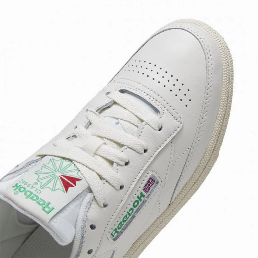 Reebok Women's Club C 85 Vintage in White Shock Resistant Leather