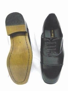 Kevin -- Men's Dress Shoe -- Black RubberOutsole Durable Look