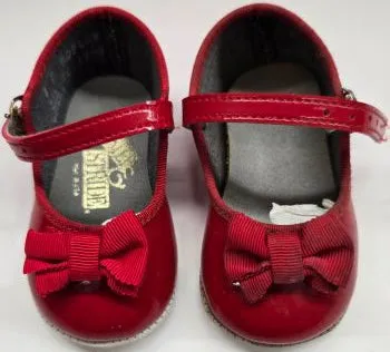 Happy Move Light Step Rhian -- Infant's Mary Jane Strap Shoe -- Red Patent