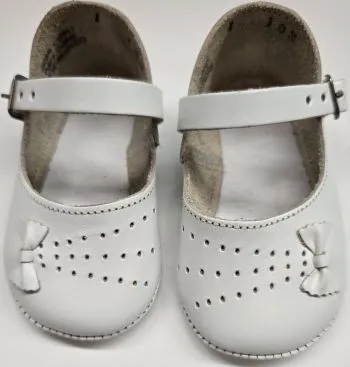 Night Out Knitted Warm Rida -- Infant's Mary Jane Strap Shoe -- White